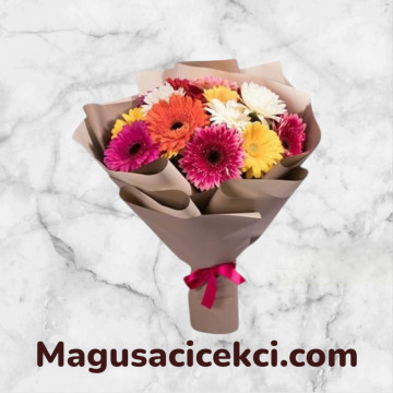 Krizantem ve Gerbera Buketi