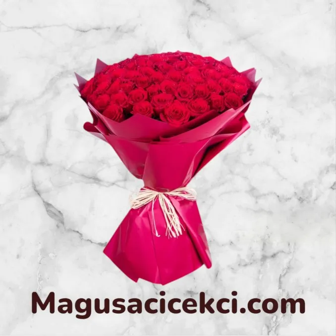 101 Kırmızı Gül Buketi