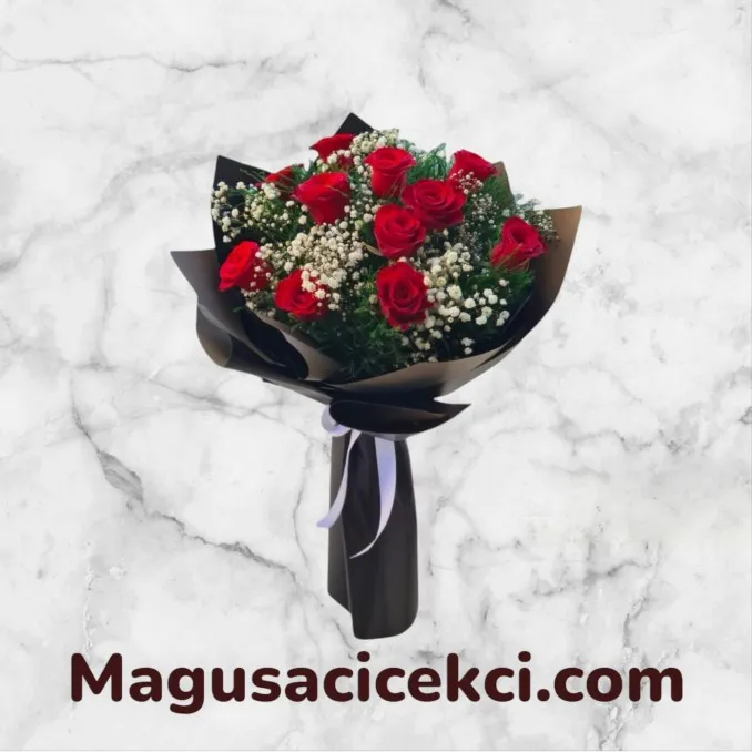 11 Kırmızı Gül Buketi