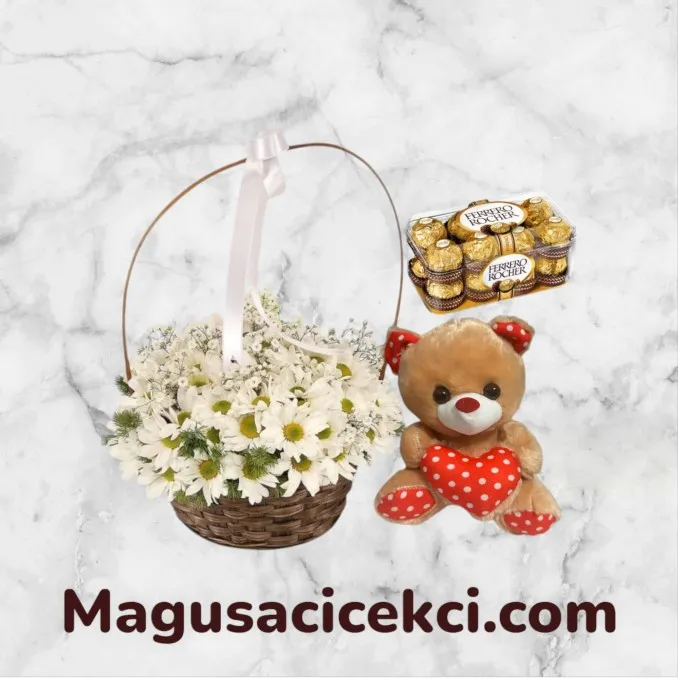 Sepette Papatya Ayıcık Çikolata