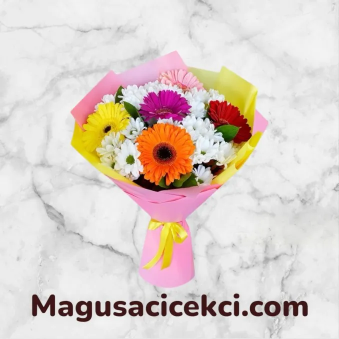 Papatya ve Gerbera Buketi Papatya ve Gerbera Buketi