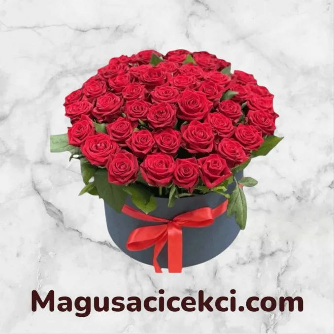 Kutuda 51 Kırmızı Gül